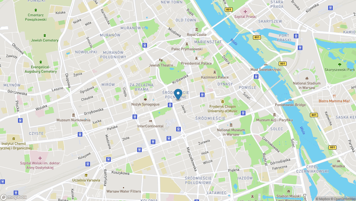 Карта, как добраться до офиса Warszawa